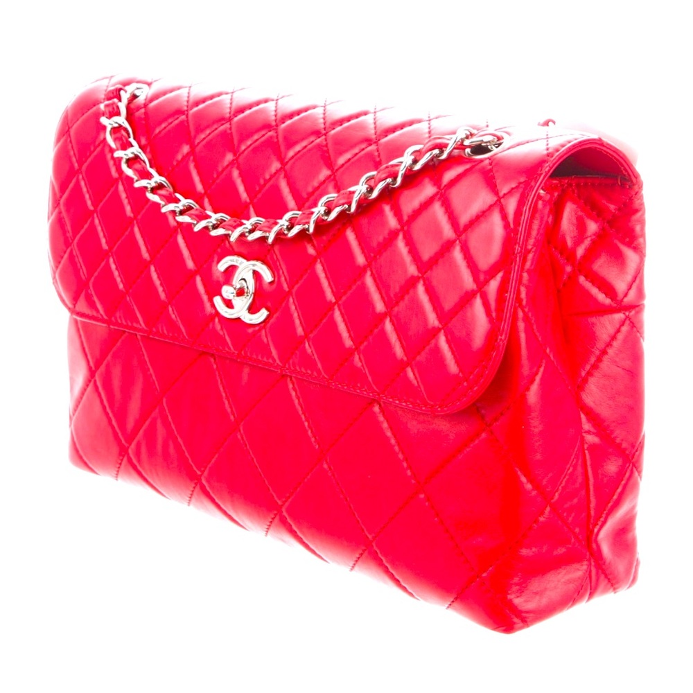 Authentic Red Chanel Handbag w/box and Dustbag